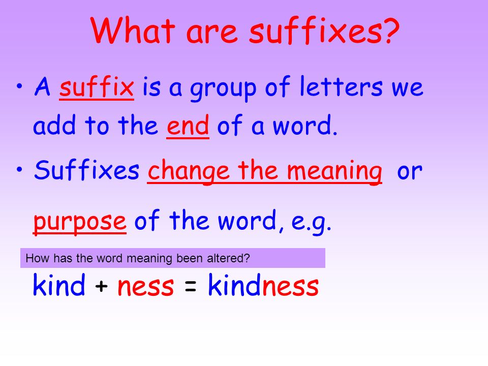 Suffixes. ppt download